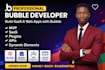build bubble, bubble io web app saas mvp no code development