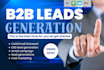 do cold email outreach b2b lead generation campaign