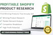do shopify product research for winning products