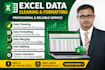 clean, format, merge, split excel data