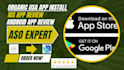 mobile app promotion, mobile app install, app, 500 install users rating review
