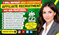 find recruit high converting affiliate to grow your affiliate marketing program