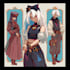 draw anime characters illustration