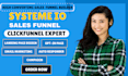 build systeme io landing page, systeme io sales funnel systeme io website expert