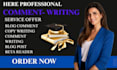 writing engaging comment content writing and copywriting services
