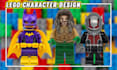 design 3d lego moc in minifigure model, house, technic vehicles with instruction