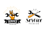 high quality servicing logo with creative concepts