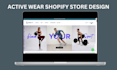 build athleisure clothing store activewear website gym wears store fashion store