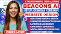 beacons ai website design, gumroad product listing, book promotion, automation