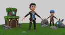 create custom hytale 3d models, assets, and game characters