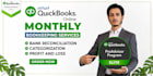 do quickbooks cleanup and monthly bookkeeping