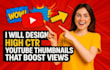design high CTR thumbnails for faceless youtube channels