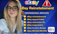 do ebay account reinstatement mc011 amazon virtual assistant