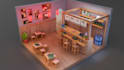low poly 3d models and isometric room design