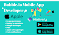 deploy pwa bubble io ios app store testflight bubble saas mvp app developer