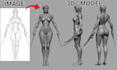 convert 2d to 3d model, stl file repair, 3d sculpt for 3d printing and painting