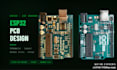 do esp32 pcb design with schematic kicad layout and gerber files for iot devices