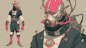 sci fi character illustration or sci fi character