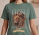do custom vintage lion logo t shirt design