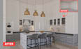 design kitchen cabinet layout in 3d
