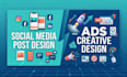 design social media post design and ads creative design
