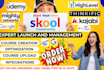 setup skool course community credit repair program and kajabi funnel expert