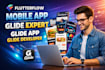 mobile app weweb app flutterflow glide nocode ai base44 glide ghl VA a2p 10dlc