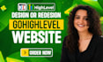 do gohighlevel website design, sales funnel automation, go high level expert