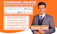 setup flowlu bigcontacts infoflo act cinode accelo nocrm and automation