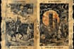 do a medieval woodcut gothic etching illustration