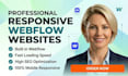 build responsive webflow website SEO friendly and fast loading