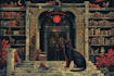 do medieval gothic manuscript style illustration