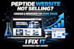 design redesign peptide ecommerce wordpress website SEO create business website