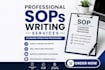 create professional sops writing and iso compliant business sops