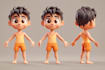 create expressive cartoon character illustration