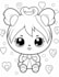 create cute kawaii coloring pages for kids printable