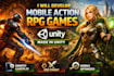 develop high quality mobile action rpg games in unity with engaging mechanics