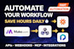 build make automation, mcp server, mcp client, and zapier webhook integration