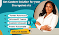 build and customize sharepoints sites, intranet portals, and workflow