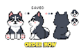 draw pixel art sprite sheet character, asset, tileset and animation