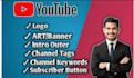create a professional  youtube channel and setup monetization