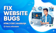 fix HTML CSS issues and bugs