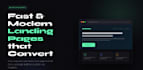 create a fast and modern loanding page using HTML, CSS and javascript