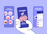 design mobile app UI UX in figma for ios and android