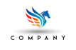 create modern awesome pegasus logo just 24 hrs