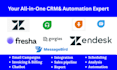 setup freshdesk, zendesk, fresha freshwork, messagebird, freshsales gorgias VA