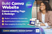 design responsive canva website canva landing page canva redesign wix website