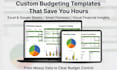 design custom excel google spreadsheet, csv data entry budgeting, crm dashboard