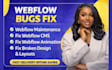 fix webflow bugs, responsiveness issues, fix mobile layout, cms issues