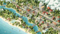 create a isometric map vector illustration